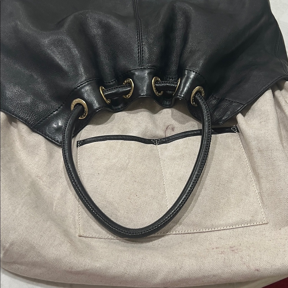MICHAEL KORS BEAUTIFUL Black Pebbled Leather StudsTote Bag GREAT CONDITION - Picture 12 of 16